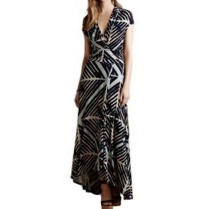 Anthropologie Maeve Desert Star Printed High Low Maci Dress Size Small